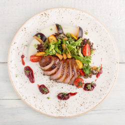 Duck with Spiced Plum Sauce